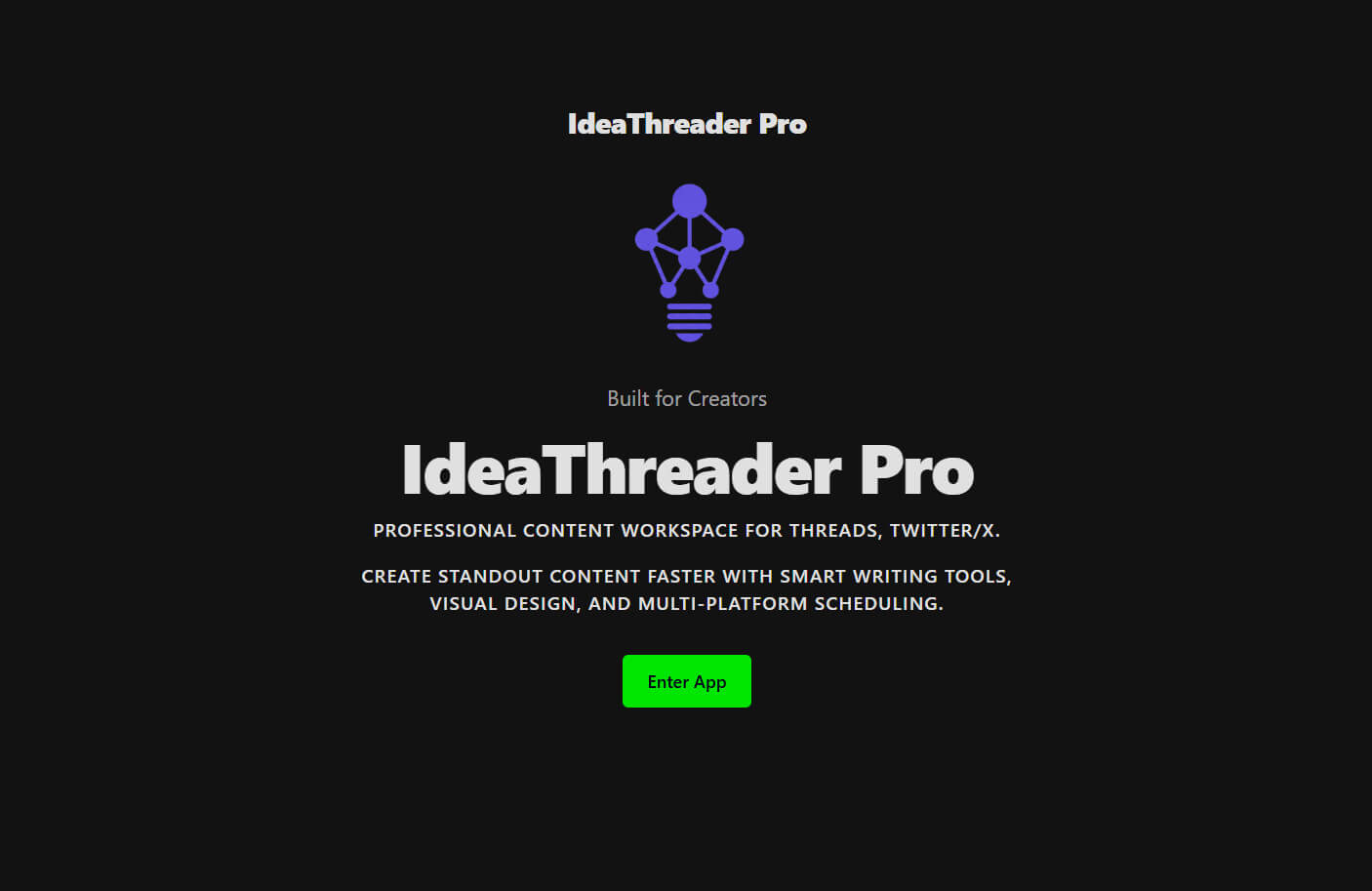 IdeaThreader Pro splash screen